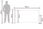 vidaXL Seitenmarkise 100% Polyester Eisen Stahl