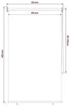 vidaXL Au&szlig;enrollo 90% UV-Block Blau-wei&szlig; gestreift 60 x 140 cm HDPE