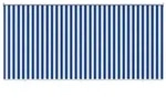 vidaXL Au&szlig;enrollo 90% UV-Block Blau-wei&szlig; gestreift 350 x 230 cm HDPE