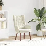 vidaXL Relaxsessel Creme Samt