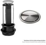 EVOline Port Zubeh&ouml;r Ersatz Wippdeckel f&uuml;r versenkbare Steckdosenleiste,...