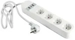 gembird Smart Home Steckdosenleiste 4Fach, m.USB-Charge wei&szlig; Multimedia-Technik Haus