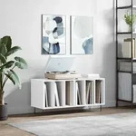 vidaXL Plattenschrank Wei&szlig; 100x38x48 cm Holzwerkstoff