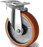 Schwerlastlenkrolle D.160mm Trgf.800kg Lenkrolle Gu&szlig;-PU 135mm 110mm TECWERK