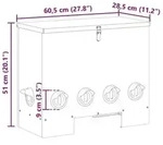 vidaXL H&uuml;hnerf&uuml;tterer 2 pcs Olive Gr&uuml;n 60,5 x 29 x 51 cm