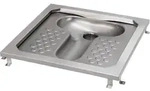 KWC AR Hock-WC, CAMPUS, Edelstahl, Sp&uuml;lrand, 755x200x755 mm, suizidhemmend