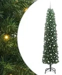 vidaXL K&uuml;nstlicher Weihnachtsbaum mit 300 LEDs mit St&auml;nder Gr&uuml;n 240 cm