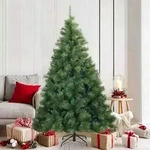 vidaXL K&uuml;nstlicher klappbarer Weihnachtsbaum Gr&uuml;n 180 cm PVC, Stahl
