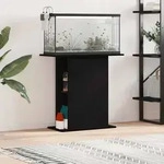 vidaXL Aquariumst&auml;nder Schwarze Eiche 75x36x72,5 cm Holzwerkstoff