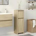 vidaXL Badezimmerschrank Sonoma-Eiche 30x30x95 cm Holzwerkstoff