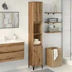 vidaXL Badschrank Artisan-Eiche 30x30x190 cm Holzwerkstoff