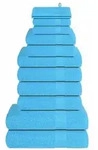 vidaXL 12-tlg. Handtuch-Set FROGN T&uuml;rkis 360 g/m2