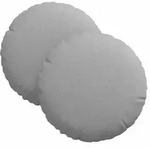 vidaXL Sitzkissen 2 pcs Wolkengrau &Oslash;30 x 13 cm Stoff