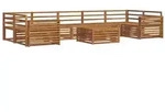 vidaXL Outdoor-Sofagarnitur 8 pcs Natur