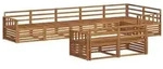 vidaXL Outdoor-Sofagarnitur 8 pcs Natur Massivholz Akazie