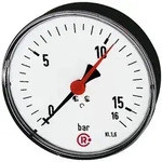 Standardmanometer Kunststoff G 1/4 hinten zentr. 0-40,0 bar D. 80