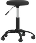 vidaXL Massagehocker Samt Schwarz