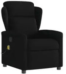 vidaXL Massagesessel Schwarz Stoff