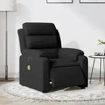 vidaXL Massagesessel Elektrisch Schwarz Samt