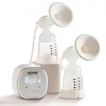 VEVOR Elektrische Doppelmilchpumpe 7W Brustpumpe Milchpumpe -280&plusmn;20mmHg...