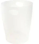 Exacompta 8x Papierkorb ECOBIN, 15 Liter, Office - Frostwei&szlig; - 45357D