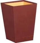 Rhodia Rhodiarama Papierkorb aus Kunstleder, 27x27x32cm - Nacarat 194620C