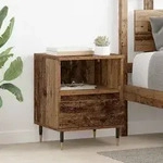 vidaXL Nachttisch 2 pcs Altholz 40 x 35 x 50 cm Holzwerkstoff