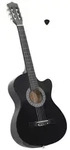 "vidaXL Westerngitarre Cutaway mit 6 Saiten Schwarz 38""