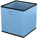 Intirilife 6x faltbare Aufbewahrungs-Stoffbox in Blau - 26.7 x 26.7 x 28 cm -