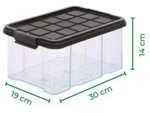 Novaliv 5x Aufbewahrungsboxen mit Deckel 5L transparente Nestbar stapelbare Storage