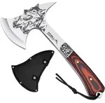 Spaltaxt Survival Outdoor Camping Beil Holz Full Tang Trekking Rot