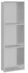 vidaXL Duschnische Silber 90 x 30 x 9,5 cm Edelstahl