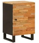 vidaXL Badezimmerschrank Natur 38 x 33 x 58 cm Massivholz Mango