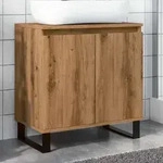 vidaXL Badschrank Artisan-Eiche 58x33x60 cm Holzwerkstoff