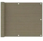 vidaXL Balkon-Sichtschutz Taupe 75x300 cm HDPE