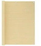 vidaXL Balkon-Sichtschutz Beige 120x600 cm HDPE