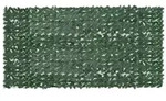 vidaXL Balkon-Sichtschutz mit Dunkelgr&uuml;nen Bl&auml;ttern 300x150 cm