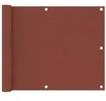 vidaXL Balkon-Sichtschutz Terracotta-Rot 75x500 cm Oxford-Gewebe