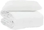 vidaXL Sommerdecke mit Kissen 2 pcs Wei&szlig; Mikrofaser