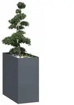 vidaXL Pflanzgef&auml;&szlig; Anthrazit 40x80x80 cm Stahl