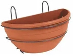 Jardifer 330-043 Halbschale + Haken zum Einh&auml;ngen 35cm, terracotta