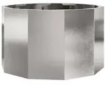vidaXL Pflanzk&uuml;bel Silber 60 x 60 x 35 cm Edelstahl