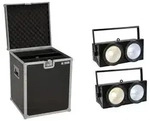 EUROLITE Set 2x Audience Blinder 2x100W LED COB CW/WW + Case