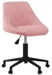 vidaXL Drehbarer B&uuml;rostuhl aus rosa Samt