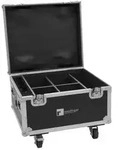 ROADINGER Flightcase 4x AKKU IP PAR 7 QCL WDMX mit Ladefunktion