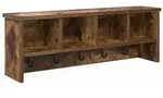 vidaXL Wandmontierter nachttisch Ger&auml;ucherte Eiche 75 x 16 x 26 cm