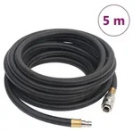 "vidaXL Hybrid-Luftschlauch Schwarz 0,6" 5 m Gummi und PVC"