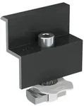 Endklemme vormontiert PM F 30 AL - Aluminium - schwarz eloxiert - Moduldicke 30 mm -