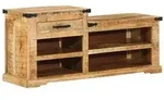vidaXL Schuhbank 110x35x50 cm Massivholz Mango