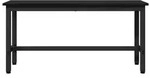vidaXL Esstischbank Schwarz Eichen-Optik 100 x 32,5 x 48,5 cm